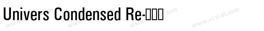 Univers Condensed Re字体转换